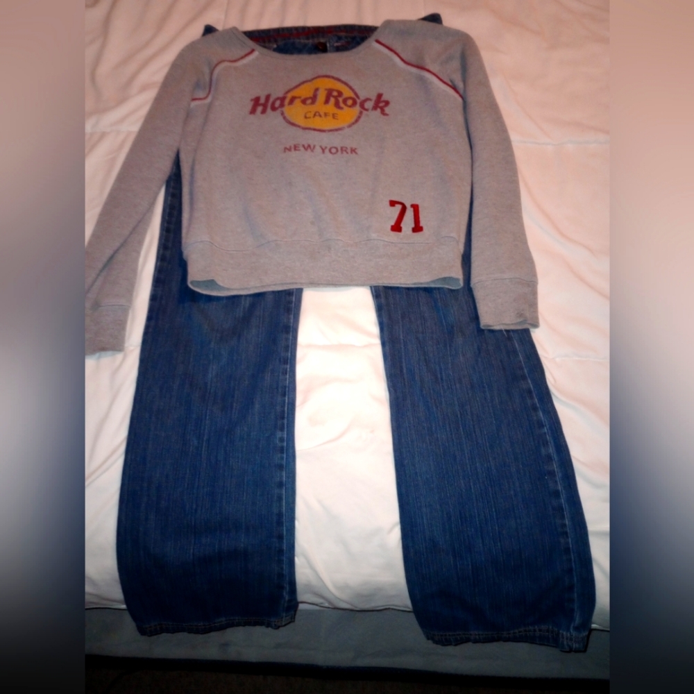 Hard Rock Cafe small and prana jeans size 6